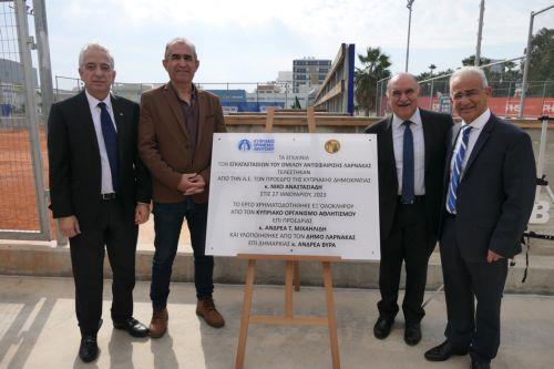 Πραγματικό στολίδι για την πόλη της Λάρνακας οι  εγκαταστάσεις του Ομίλου Αντισφαίρισης, είπε ο Πρόεδρος του ΚΟΑ