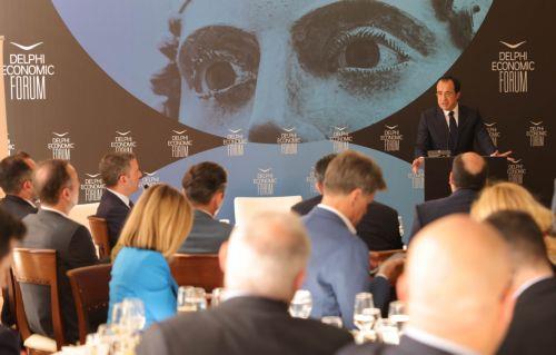 Cyprus economy continues to have strong growth rates, President says at Delphi