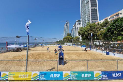 Γήπεδο Beach Soccer στο Κέντρο Αθλημάτων Παραλίας Δήμου Λεμεσού