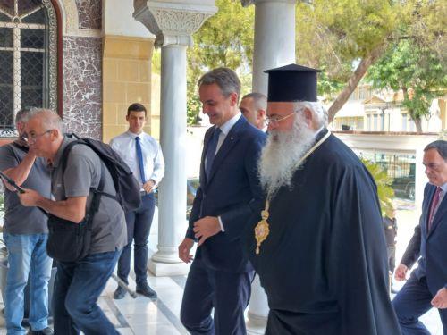 Archbishop tells Greek Premier he hopes that Greece will stand by Cyprus