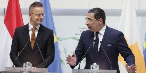 Cyprus-Hungary FMs discuss bilateral relations, energy cooperation, M. East, Cyprus issue