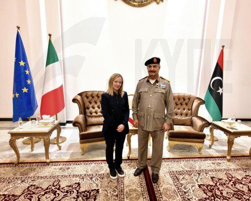 Τη Λιβύη επισκέφθηκε η Τζόρτζια Μελόνι
