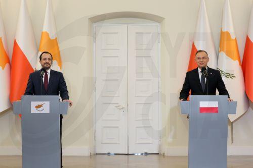 Kıbrıs ve Polonya cumhurbaşkanları ikili ilişkilerin güçlendirilmesini görüştüler