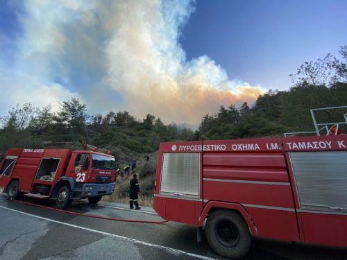 Συμβολή Μητρόπολης Ταμασού στην κατάσβεση των πυρκαγιών στην περιφέρειά της