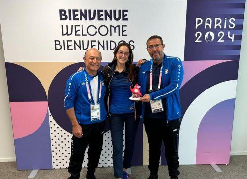 Cyprus paralympic athletes and their coaches only in opening ceremony parade