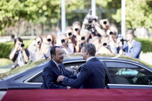 We are ready for the resumption of Cyprus talks President says during meeting with Greek PM