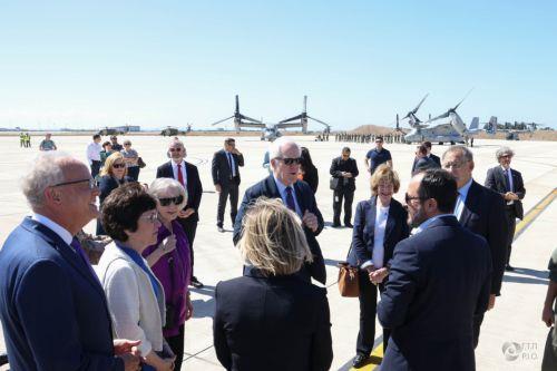 US Senators praise Cyprus regional role in a meeting with President at air base