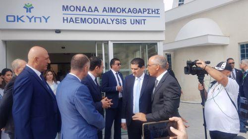 President praises EU role at Paphos General Hospital Dialysis Unit inauguration