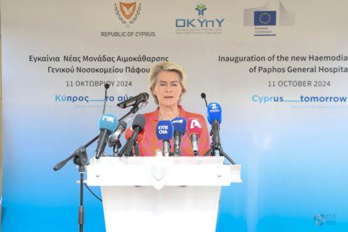 European Commission President thanks Cyprus for readiness to aid evacuation from Lebanon