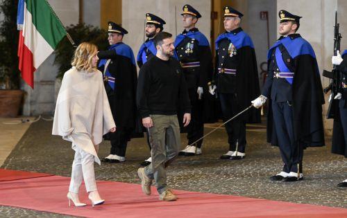 Συνάντηση Μελόνι με Ζελένσκι στο Παλάτσο Κίτζι