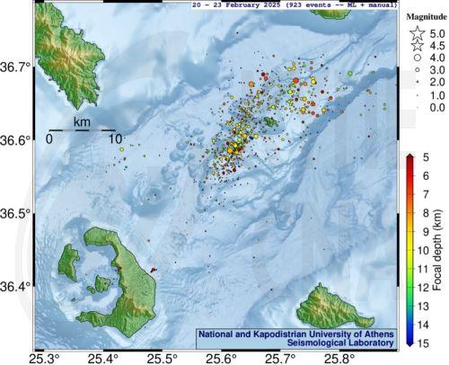 Ωκεανογραφική αποστολή ενισχύει τα συστήματα παρακολούθησης στο ηφαιστειακό σύμπλεγμα Σαντορίνης