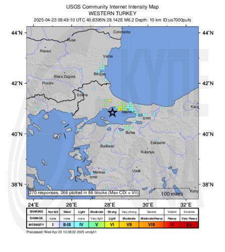 Δεκατρία δευτερόλεπτα διήρκεσε ο μεγάλος σεισμός στην Κωνσταντινούπολη