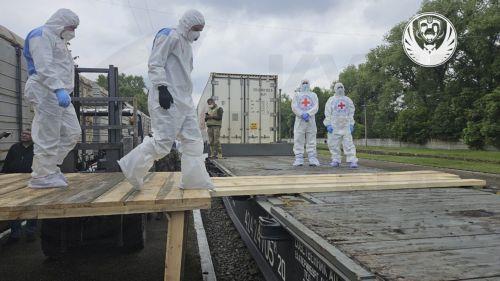 Παραλαβή 1.200 πτωμάτων Ουκρανών στρατιωτών που σκοτώθηκαν στον πόλεμο με Ρωσία