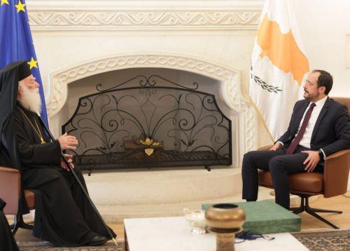 Συνάντηση ΠτΔ με τον Πατριάρχη Αλεξανδρείας