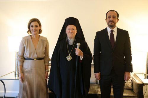 Συνάντηση Προέδρου Χριστοδουλίδη με τον Οικουμενικό Πατριάρχη στη Ν.Υ.