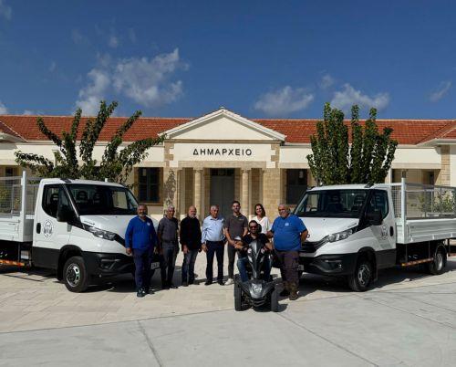 Παραλαβή νέων οχημάτων για ενίσχυση του στόλου του Δήμου Πόλης Χρυσοχούς