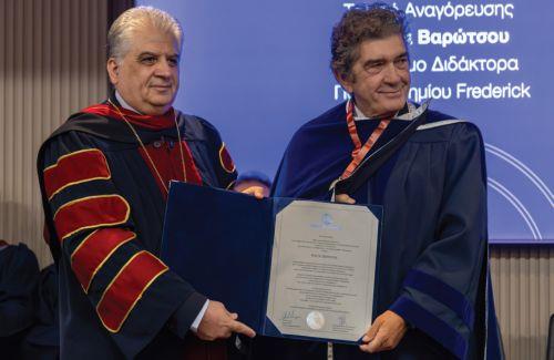 Επίτιμος διδάκτωρ του Πανεπιστημίου Frederick ο γλύπτης Κώστας Βαρώτσος