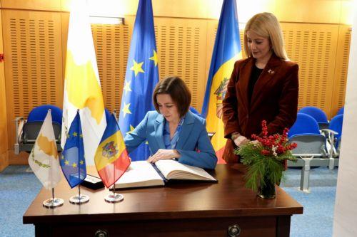 Meclis Başkanı Moldova Cumhurbaşkanı ile bir araya geldi