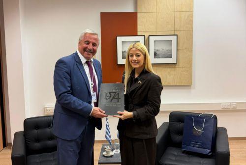 Demetriou-MEP Maniatis discuss Cyprus’ role as bridge of dialogue between Europe-M. East