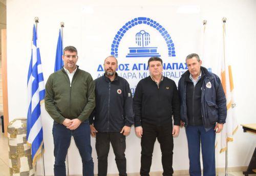 Συνάντηση Δημάρχου Αγίας Νάπας με την Πολιτική Άμυνα