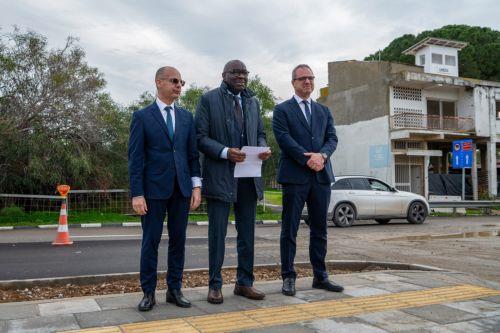 Event marks near completion of Agios Dometios crossing enlargement project