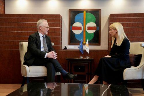 UK closely monitors developments on Cyprus issue, High Commissioner says in a meeting with House President