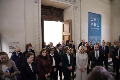 Prominent French figures attend two Cypriot exhibitions opening in Paris
