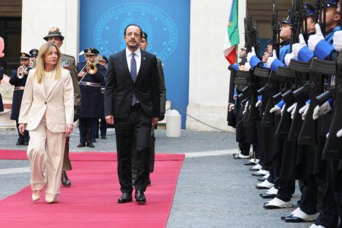 Cyprus and Italy are like-minded states with common objectives, say Christodoulides-Meloni (2)