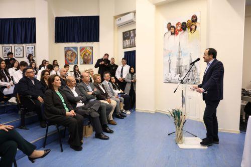 Ανοικτό διάλογο με μαθητές στη Λάρνακα είχε ο Πρόεδρος Χριστοδουλίδης [ΒΙΝΤΕΟ]