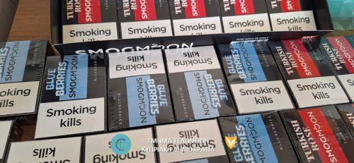 Ποσοτήτες καπνικών προϊόντων κατασχέθηκαν σε σημεία διέλευσης από Τμ. Τελωνείων