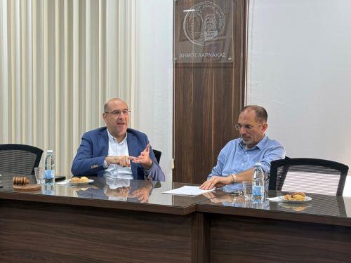 Θέματα ανάπτυξης της Λάρνακας συζήτησαν Βύρας και Οδυσσέας Μιχαηλίδης