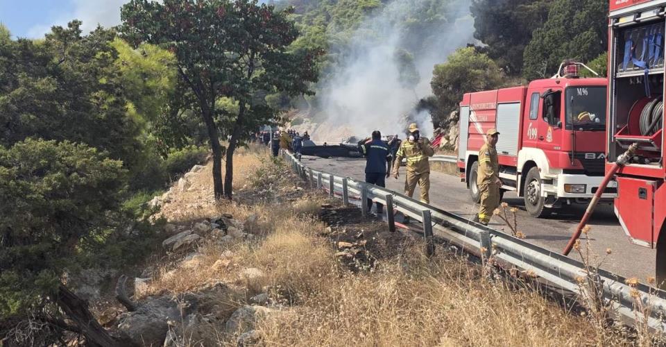Δύο ελαφρά τραυματίες και δύο νεκροί στη σύγκρουση ελικοπτέρων στην Ψάθα