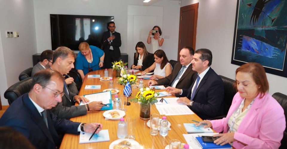 Cypriot and Greek Ministers discuss ways to further enhance economic and trade...