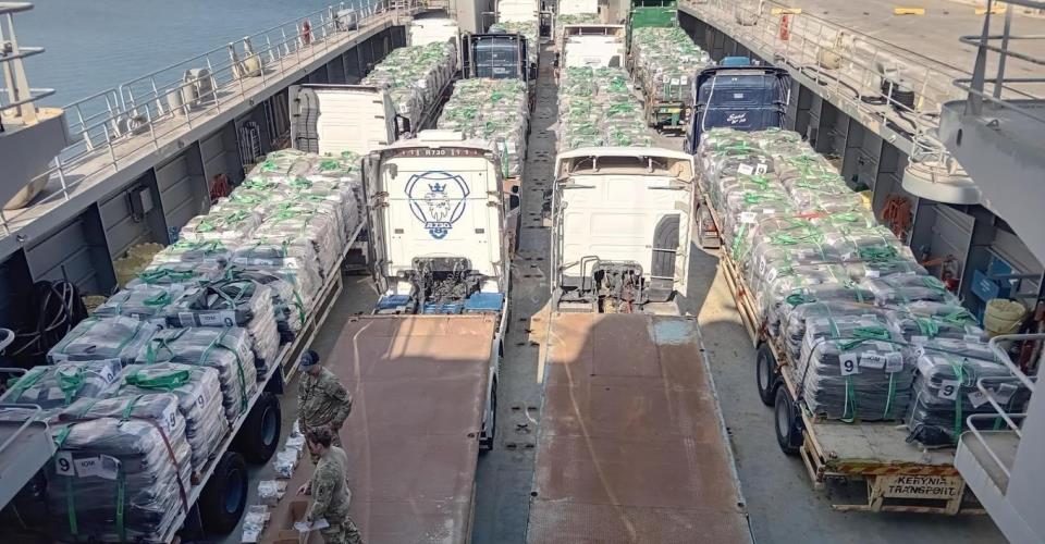 Άλλο ένα πλοίο με βοήθεια για Γάζα φορτώθηκε στην Λάρνακα