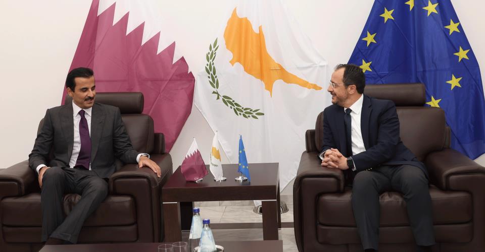 Αμάλθεια, Κυπριακό, διμερείς σχέσεις θα συζητήσουν Πρόεδρος - Εμίρης του Κατάρ