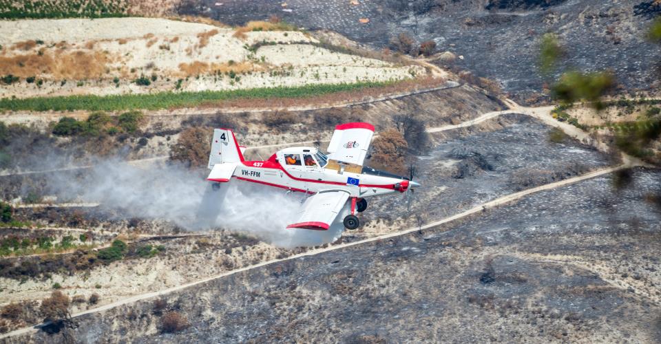 Στον Ευρωπαϊκό Περιφερειακό Σταθμό Πυρόσβεσης στην Κύπρο ήδη τα δύο αεροσκάφη...
